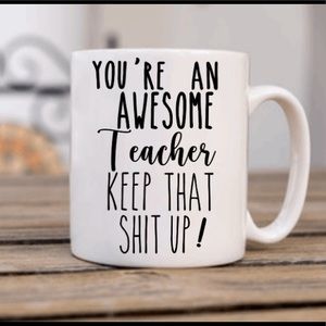 Awesome teacher coffee mug gift